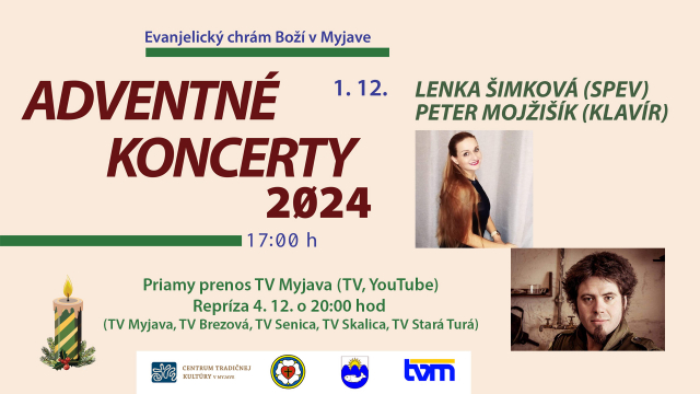 Prvý adventný koncert - Lenka Šimková a Peter Mojžišík